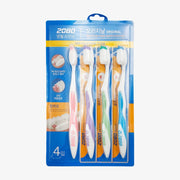 2080 !! Brosse à dents originale 4 pièces à poils élastiques 