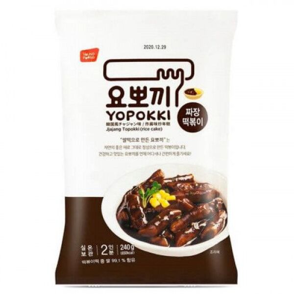 YOPOKKI Rice Cake Topokki Jjajang Flavor 240g(NO LONGER USES)