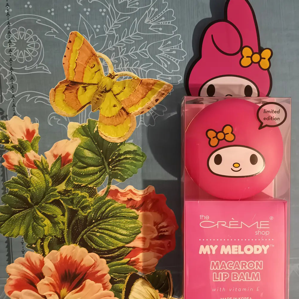 Baume à lèvres Macaron The Cream Shop My Melody Crème glacée à la fraise 