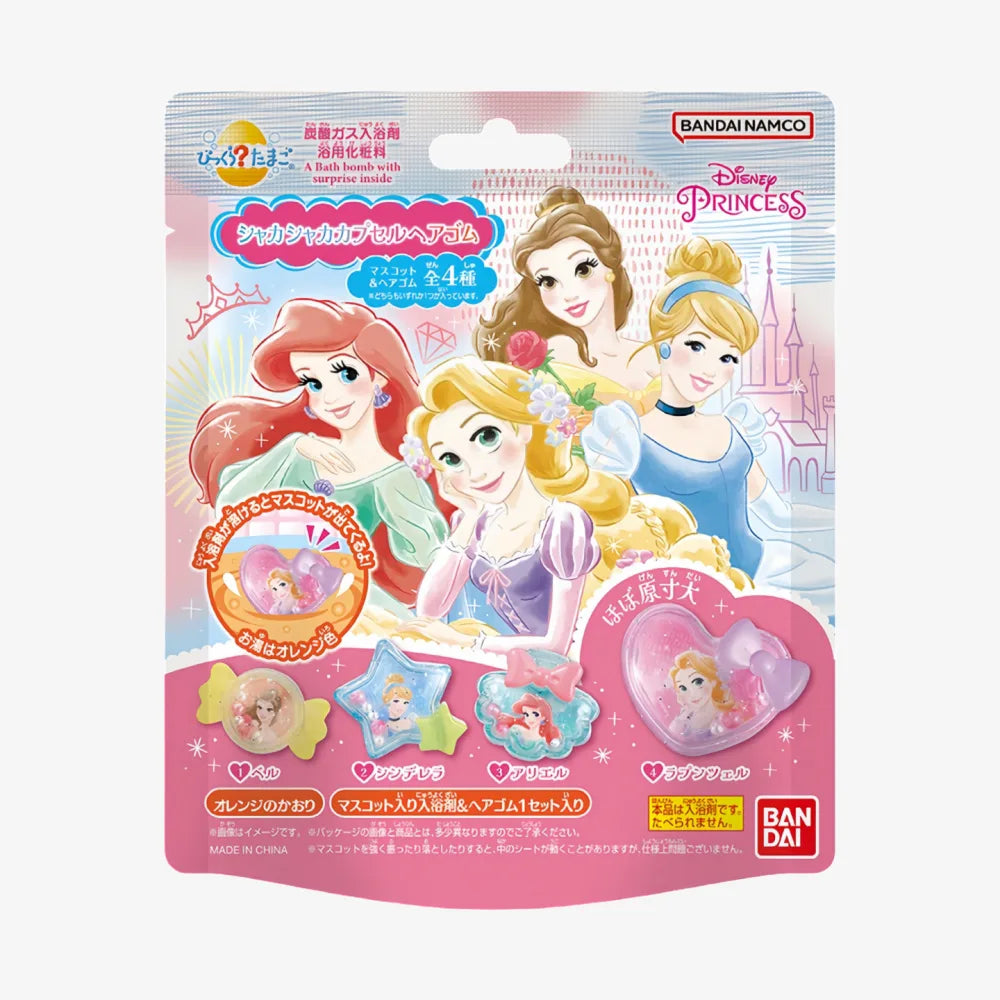 BANDAI Disney Princess Shaka Shaka Capsule Hair Tie Bath Balls (55g)