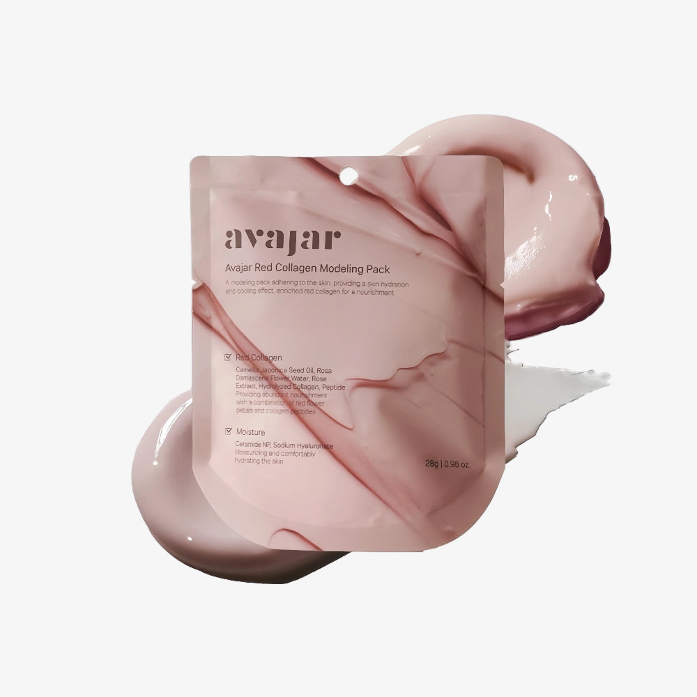 AVAJAR Red Collagen Oxygen Sugar Dual-Antioxidant Hydrogel Mask 1pc ...