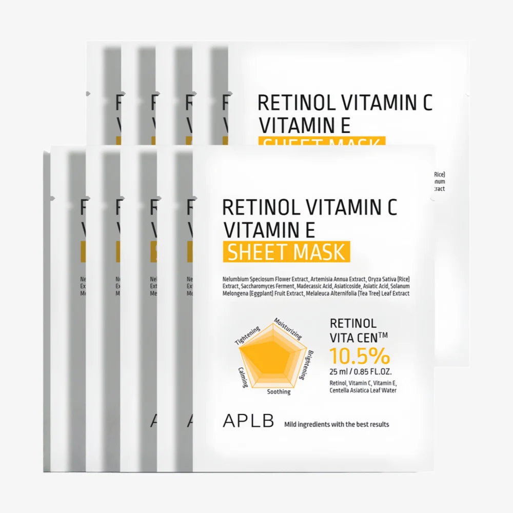 APLB Retinol Vitamin C Vitamin E Sheet Mask (10)