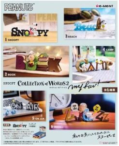 Re-Ment Snoopy Collection de mots 2 (6 types dans un ensemble)