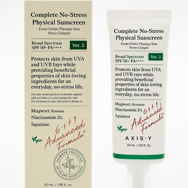 AXISY Complete No-Stress Physical Sunscreen V.3 SPF 50+ 50ml