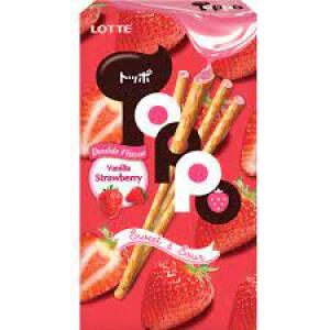 Bâtonnets de biscuits à la fraise Lotte Toppo