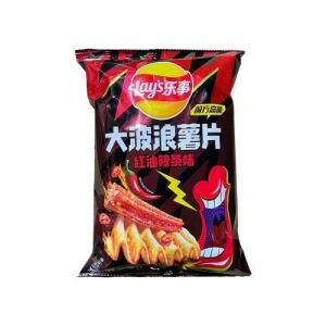 Lay's Potato Chip Red Chili Oil Gluten Strip Flavor 70g