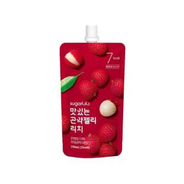 Gelée de konjac SUGARLOLO 4 kcal (saveur litchi) 150 g