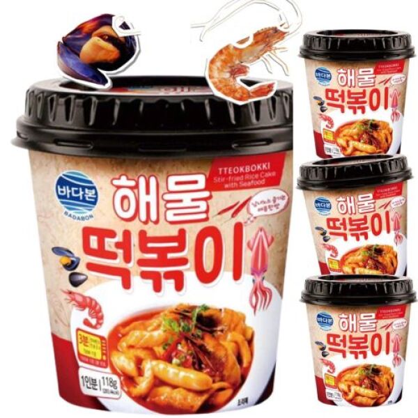 Badabon Seafood Topokki Cup 118g