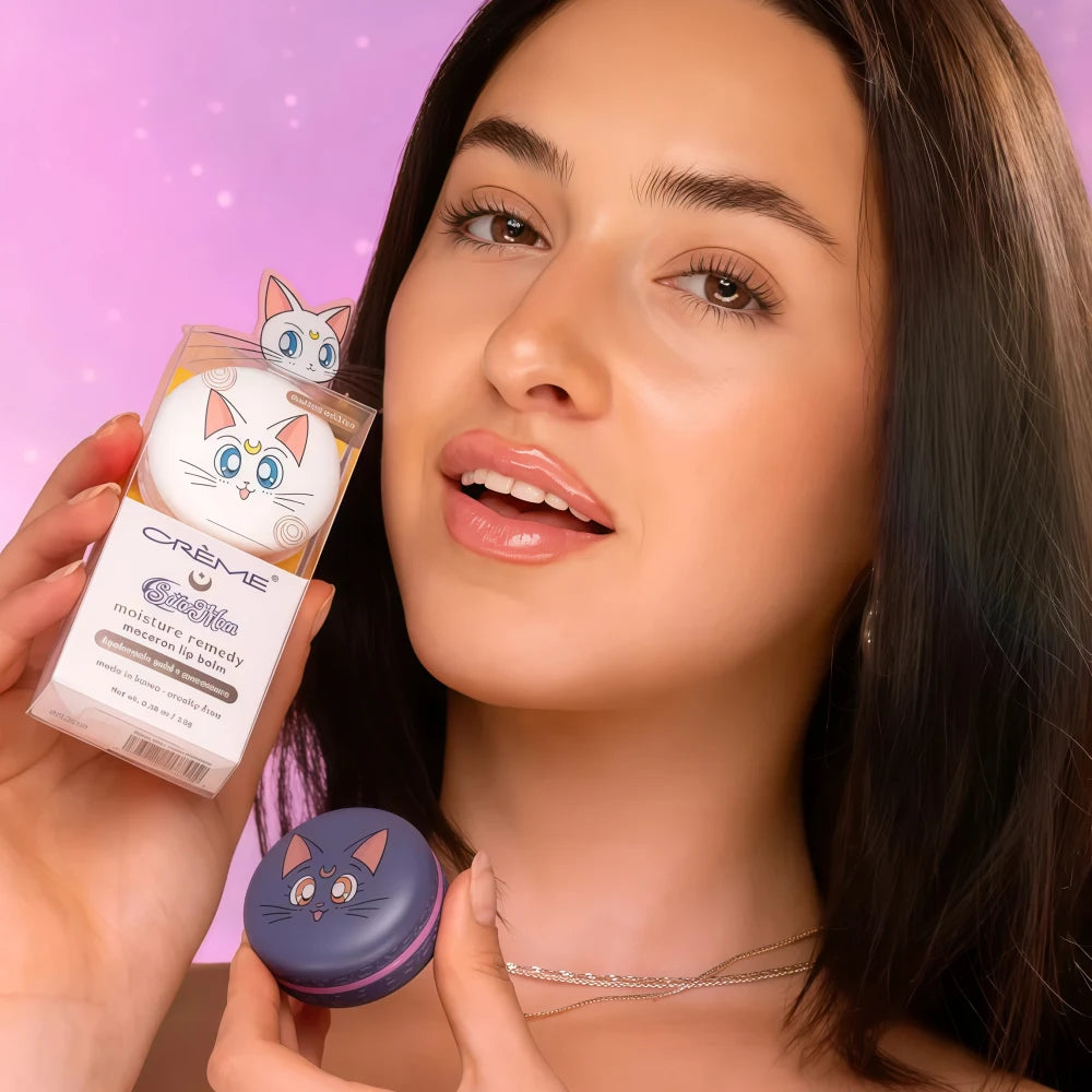 Baume à lèvres Macaron de THE CREME SHOP, parfum Sailor Moon Mix Berry 