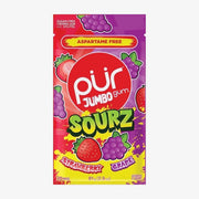 PUR Jumbo Gum Sourz Strawberry Grape 20pcs