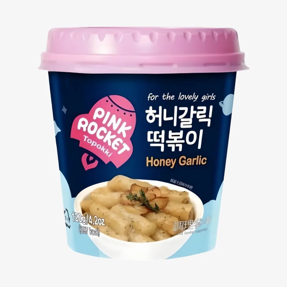 Toppoki Pink Pink Rocket Honey Garlic Topokki Cup 120g – Axia Station