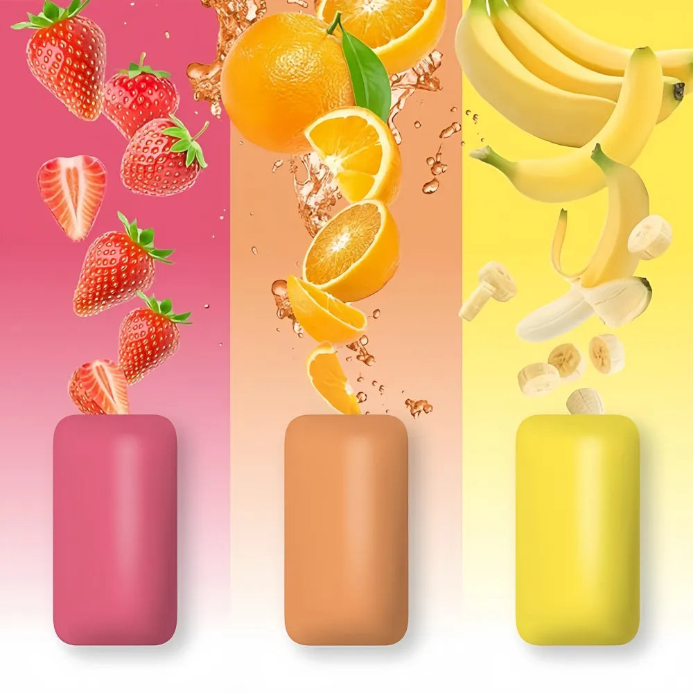 PUR Jumbo Gum Strawberry Orange Banana 20pcs