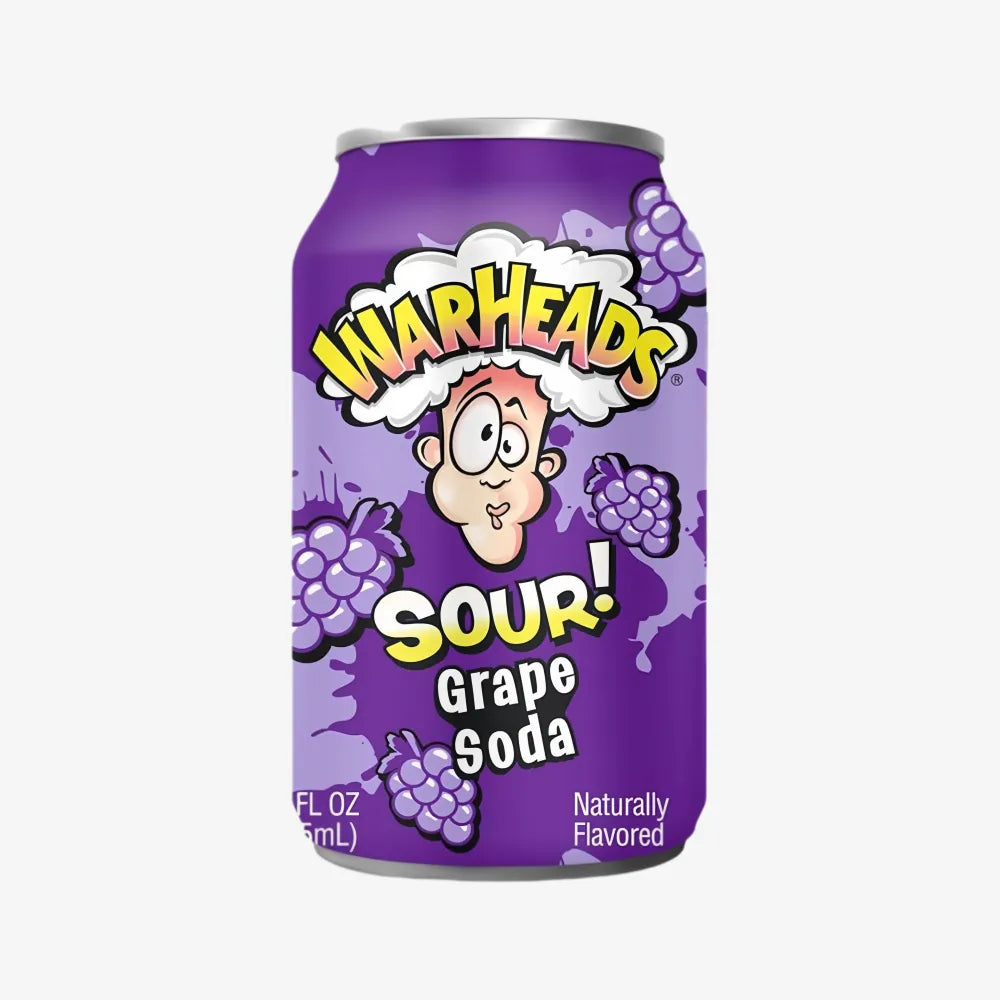 WARHEADS Sour Grape Soda 355ml