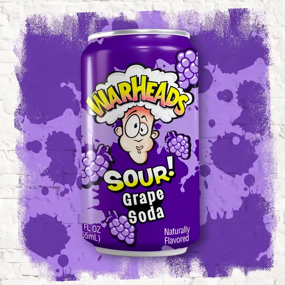 WARHEADS Sour Grape Soda 355ml