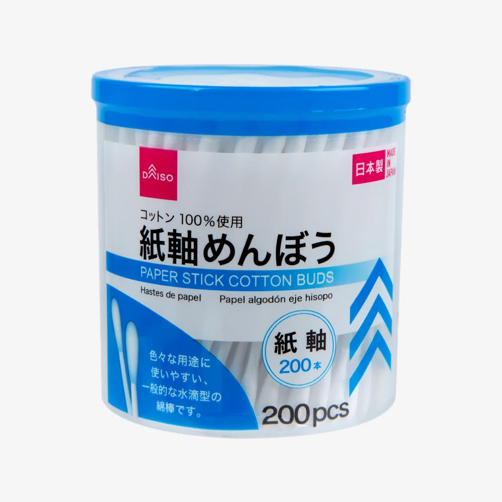 DAISO Paper Stick Cotton Swabs 200pcs