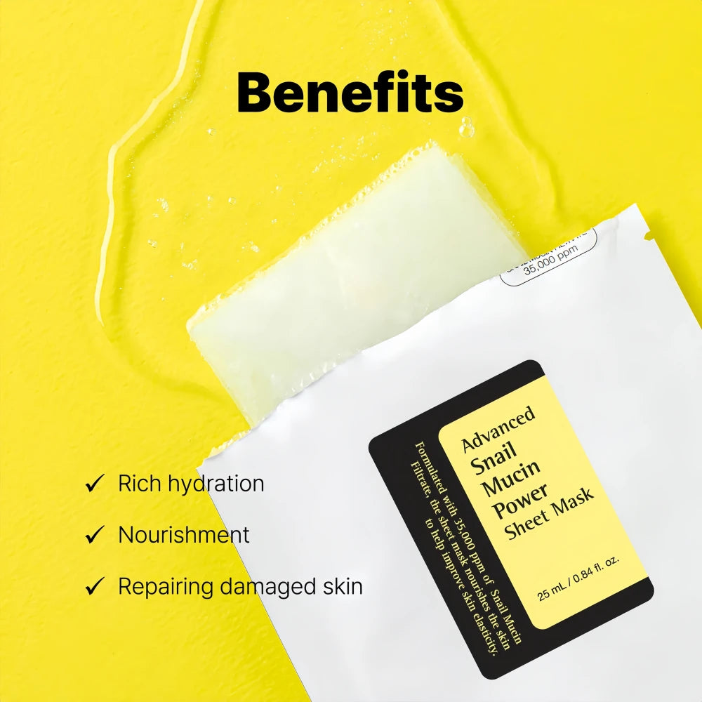 COSRX Advanced Snail Mucin Power Sheet Mask 10pcs