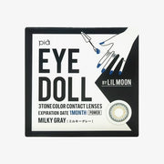 Lentilles de contact mensuelles LIL MOON (Gris laiteux) (1 lentille) -1,00 