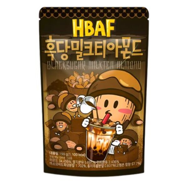 HBAF GILIM Thé au Lait Sucre Noir Amande 190g