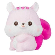 RILAKKUMA ## Peluche Écureuil Rose à Queue Douce M