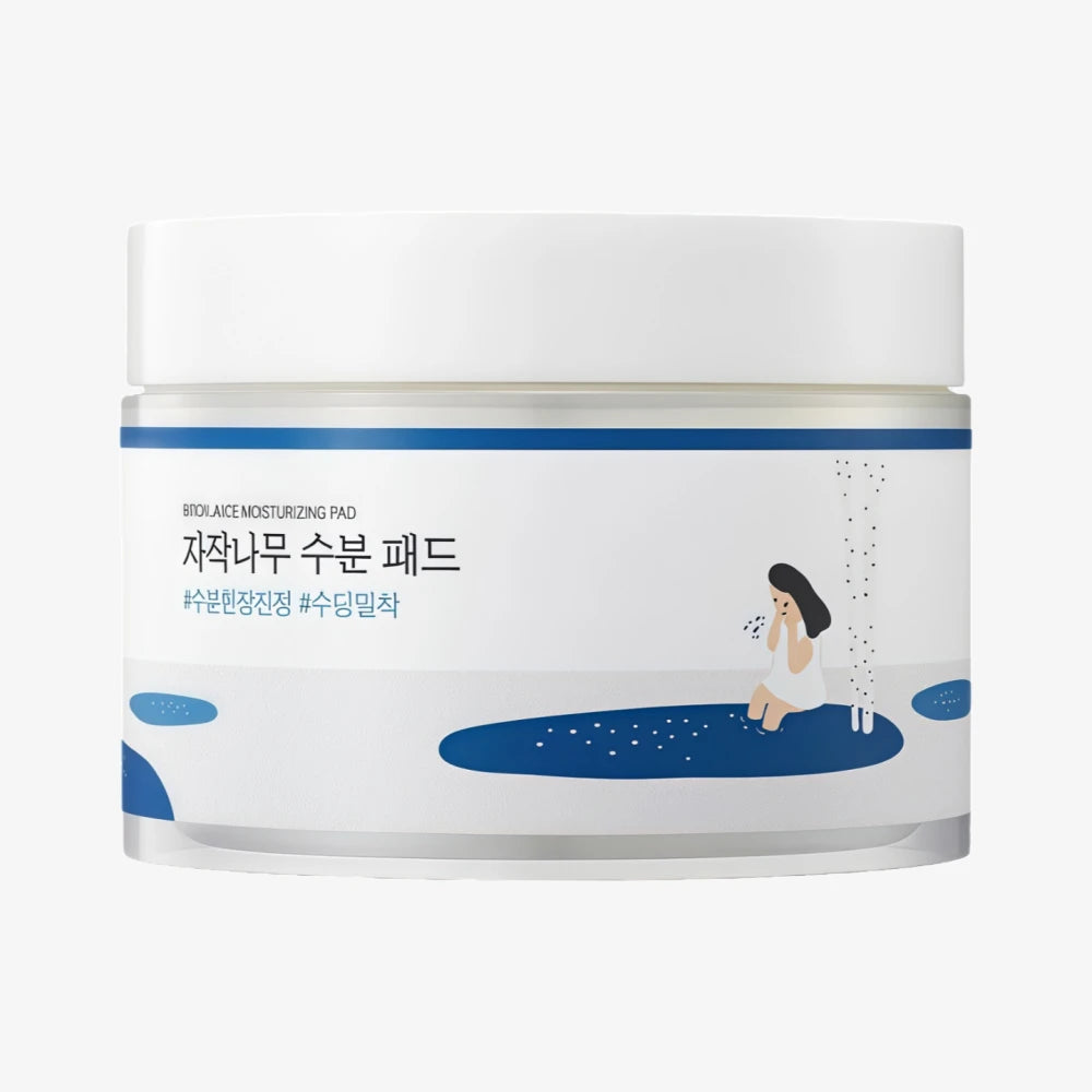 Disques hydratants au jus de bouleau ROUND LAB, 80 unités