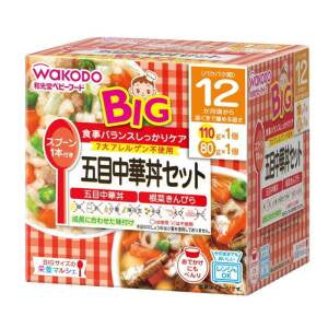 WAKODO big Nutrition Marche Gomoku Chinese Rice Bowl Set  110g *1,;80g*1