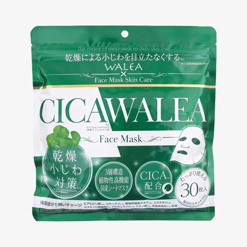 Masque visage WELLNESS Cica Walea 30 pièces 