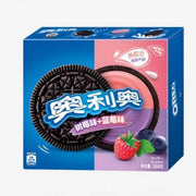 Oreo Sandwich Cookie Blueburry & Raspberry Flavor 8 Packs 388g