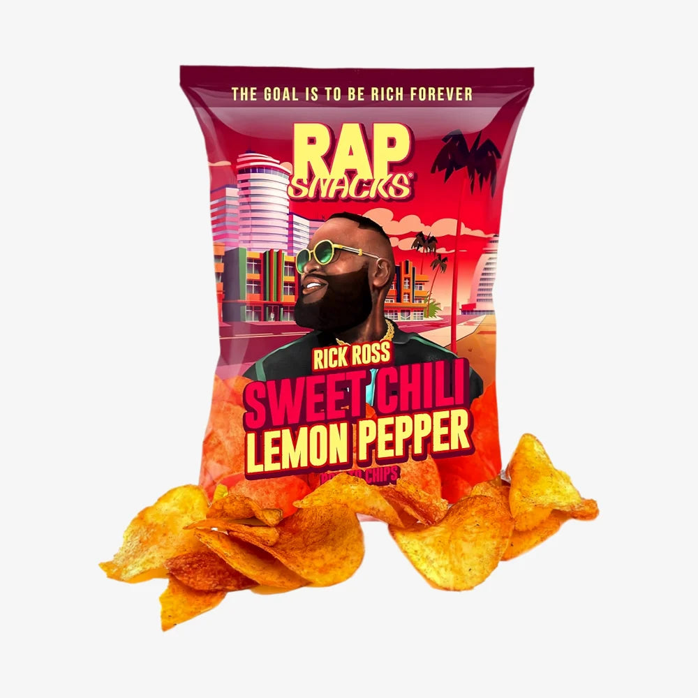 RAP SNACKS Rick Ross Sweet Chili Lemon Pepper Chips