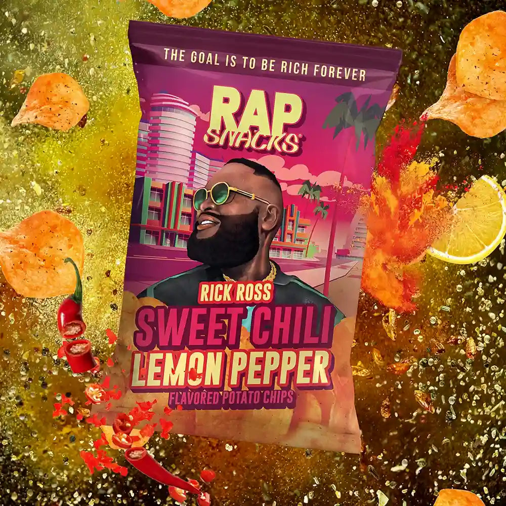 RAP SNACKS Rick Ross Sweet Chili Lemon Pepper Chips