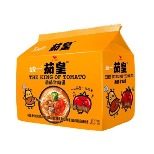 Uni-President Instant Noodle Tomato & Beef Soup Flavor 116g*5Bag