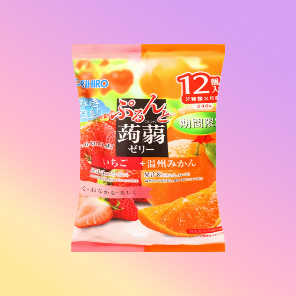 ORIHIRO Konjac Jelly Strawberry+Orange 240g