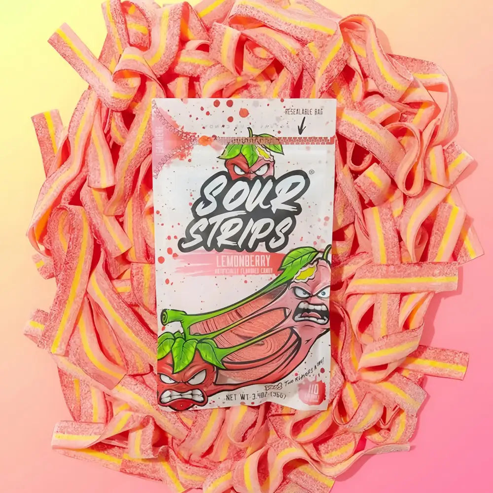 SOUR STRIPS Lemonberry 96g