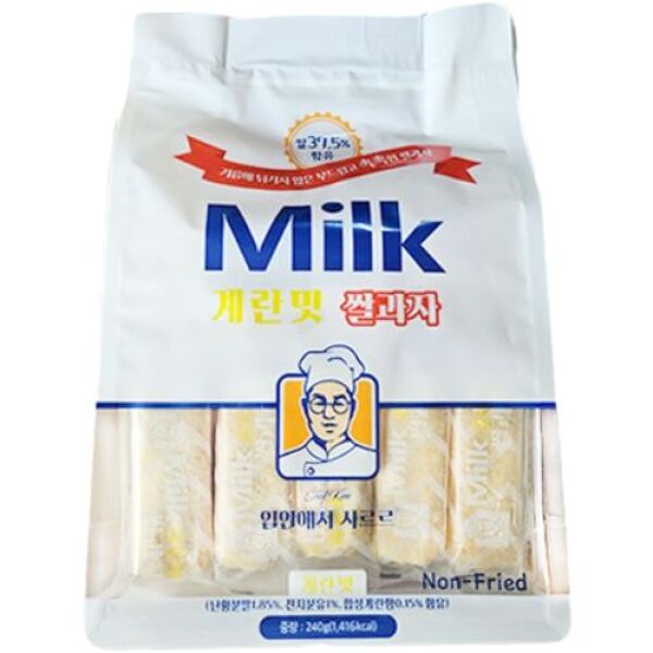 Milk Classic Rice Cracker Egg Flavor 240g