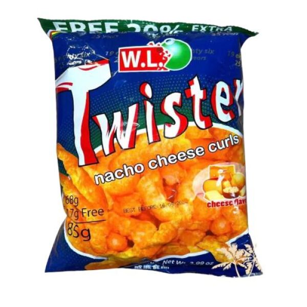 WL Twister Nacho Cheese Curls 85g