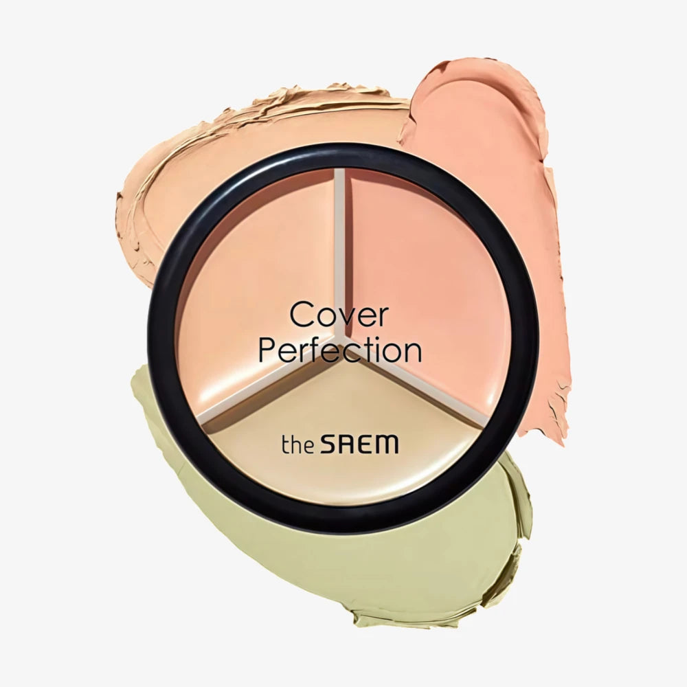 Correcteur THE SAEM Cover Perfection Triple Pot 03 Correct Up Beige 