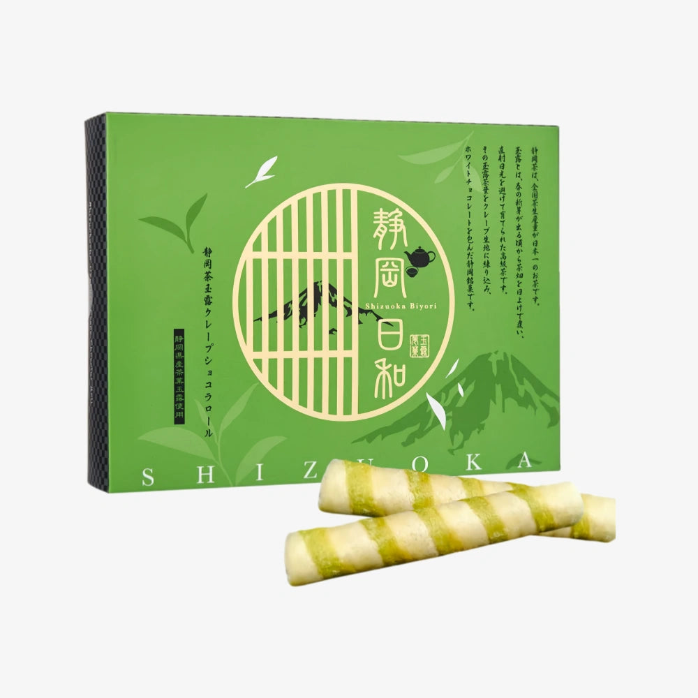 SHIZUOKA TEA Gyokuro Crepe Chocolate Roll 14p