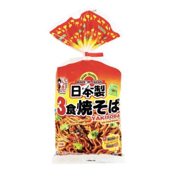 Itsuki Kaigaiyo Shoku Yakisoba (with Sauce) 3pc 510g