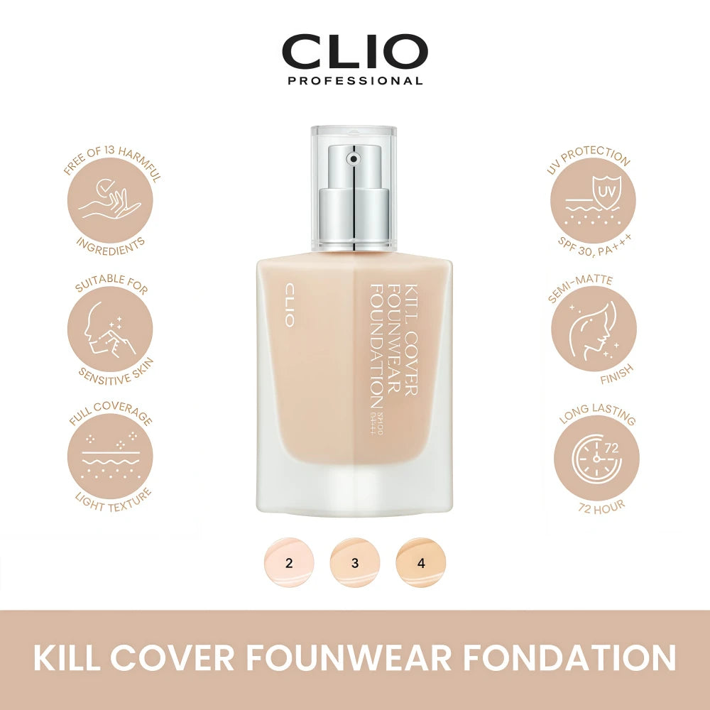 CLIO Kill Cover Founwear Foundation 3 Linen