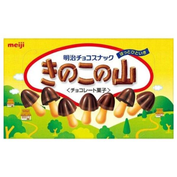 Biscuits au chocolat Meiji en forme de champignon 74 g