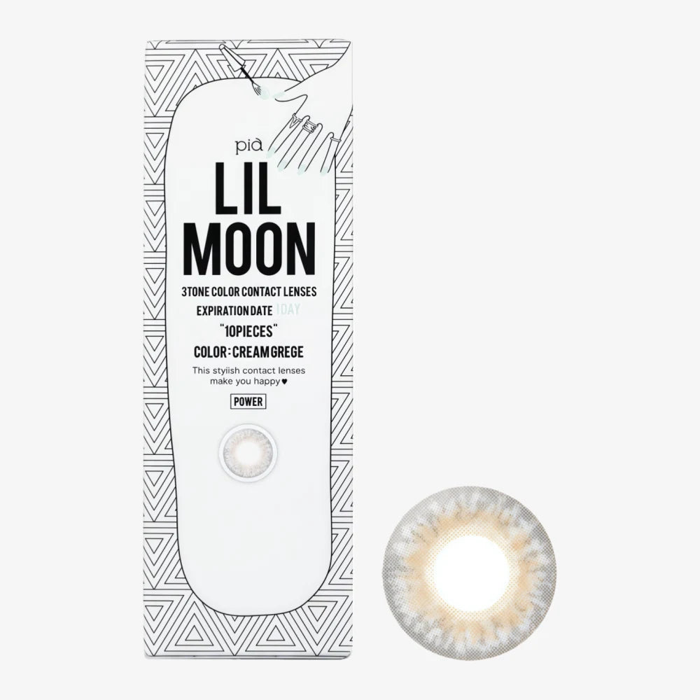 LILMOON 1DAY COLOR Contact Lens - CREAM GREGE -1.00