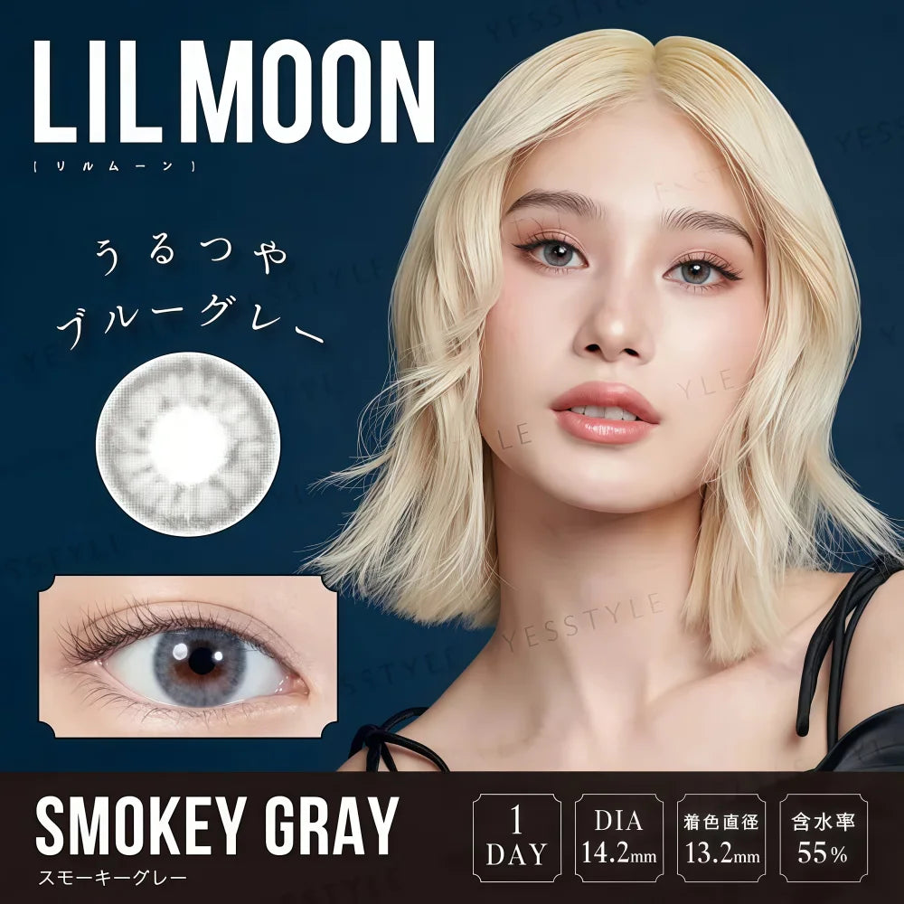LILMOON Smokey Gray 1day Lens 10pcs -2.00