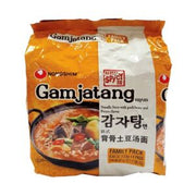 NONGSHIM Gamjatang Myun - Ragoût de nouilles au porc et aux pommes de terre, 97 g x 4 sachets