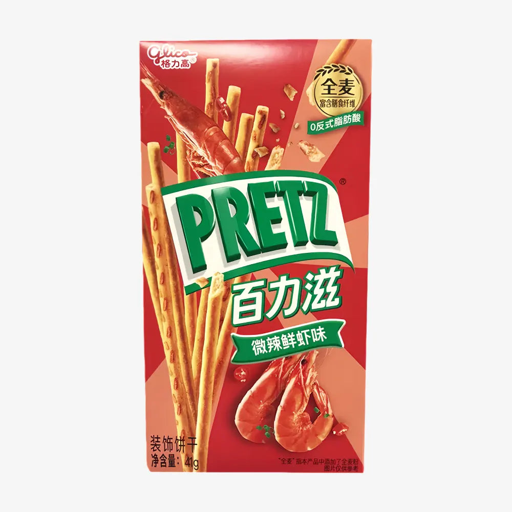 GLICO Double Pretz (Slightly Spicy Shrimp Flavor) 41g