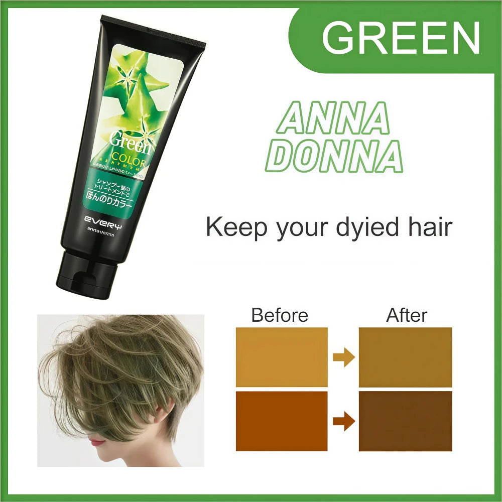 ANNA DONNA Every Hair Color Treatment Green 160g