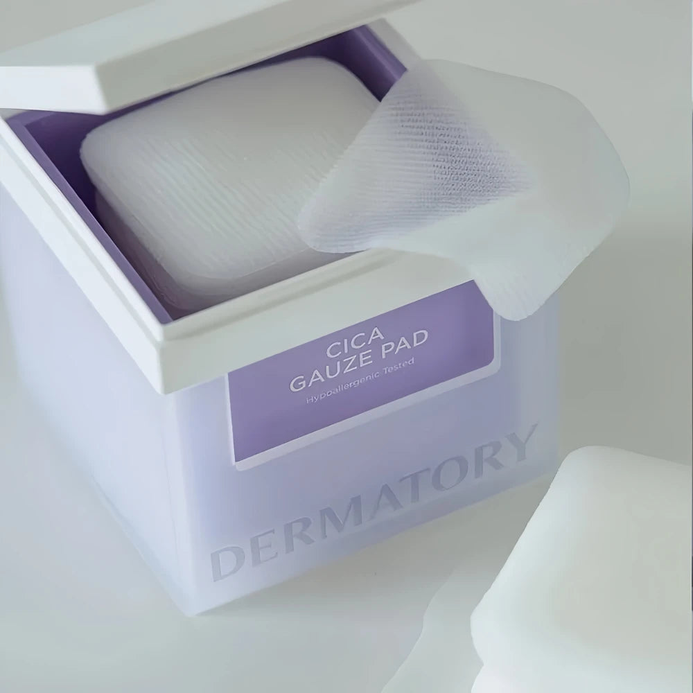 DERMATORY Hypoallergenic Cica Gauze Pad 80 Pads