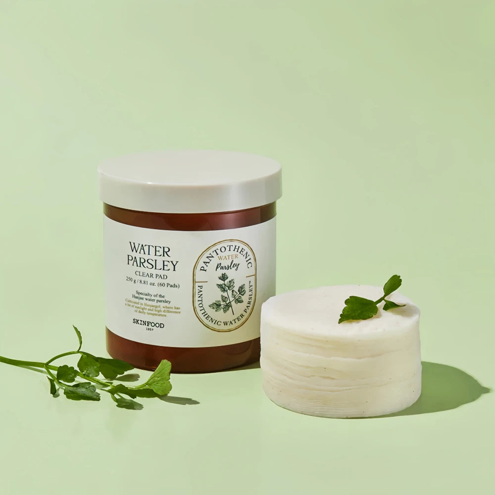 SKINFOOD -+  Pantothenic Water Parsley Clear Pad 60pcs