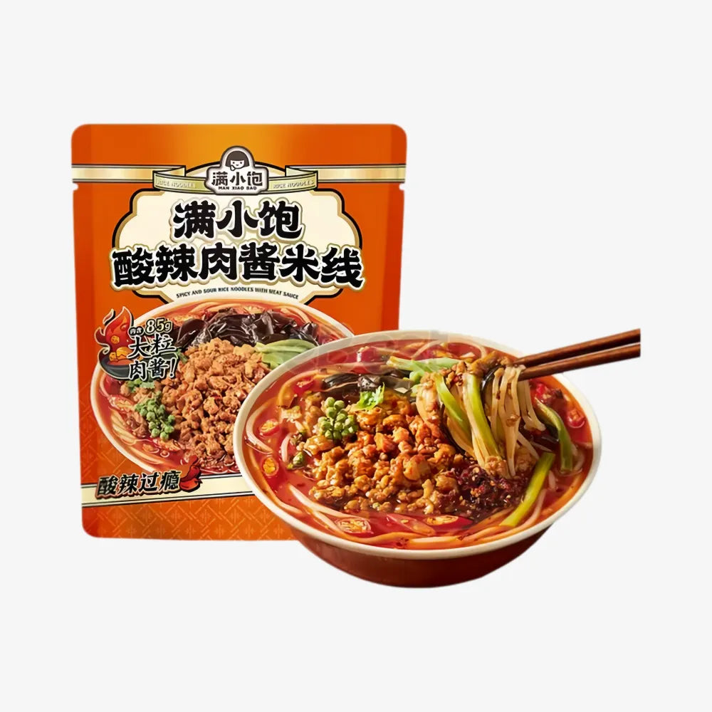MAN XIAO BAO Spicy & Sour Flavored Rice Noodles 273g