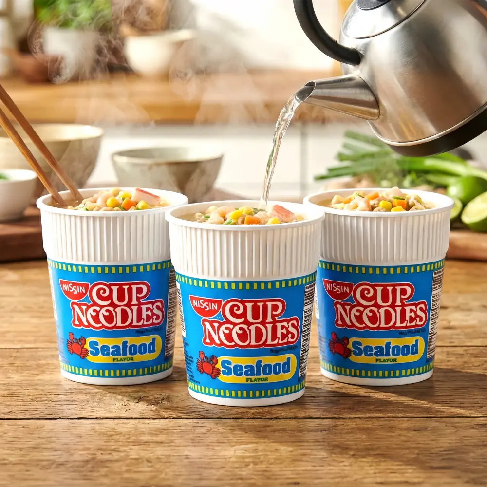 NISSIN Instant Cup Noodles Seafood Flavor 60g