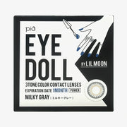 Lentilles de contact mensuelles LIL MOON (Gris laiteux) (1 lentille) -4,00
