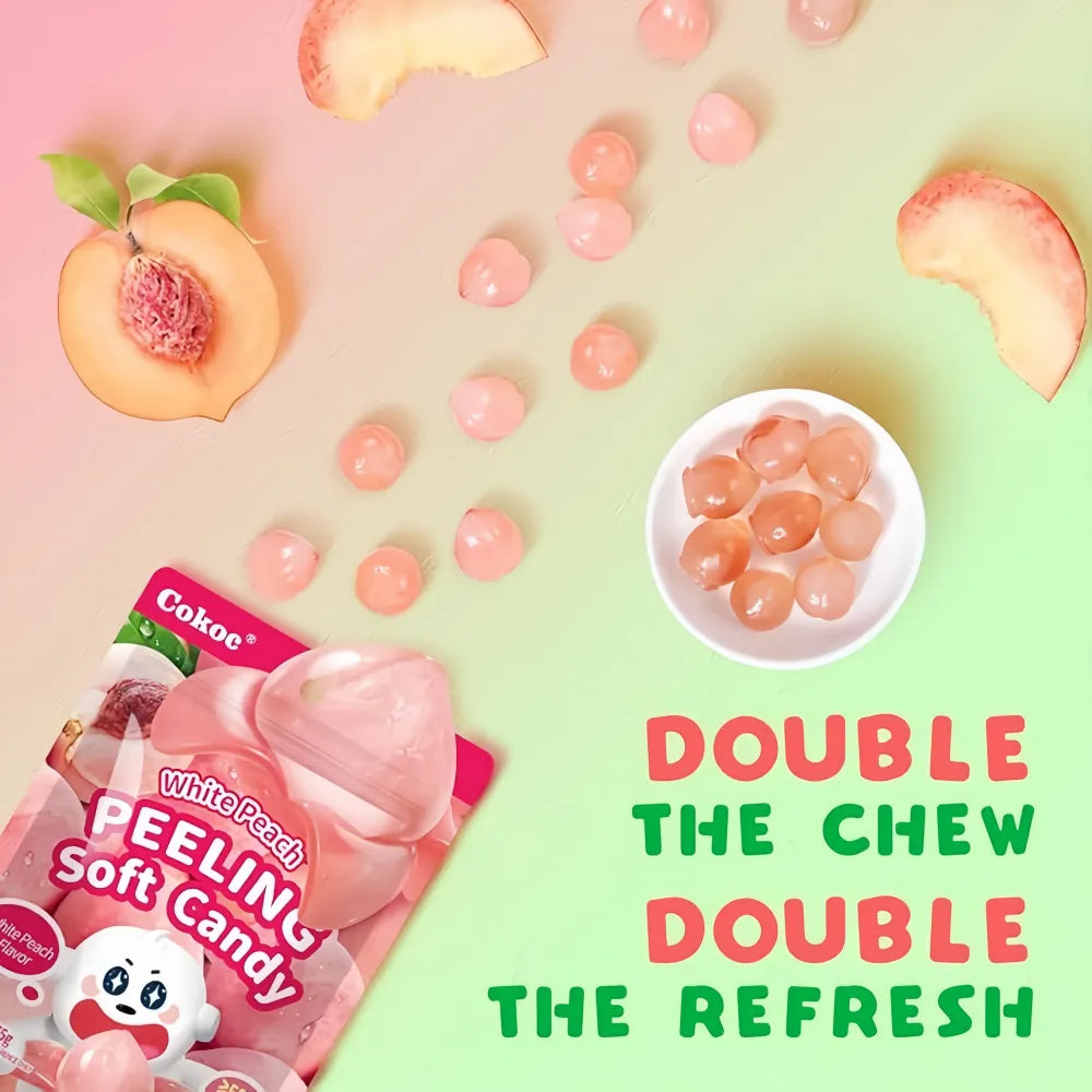 COKOC Peelable Gummies White Peach Flavor 75g
